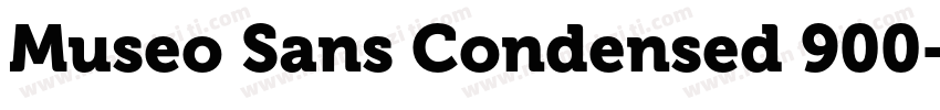 Museo Sans Condensed 900字体转换